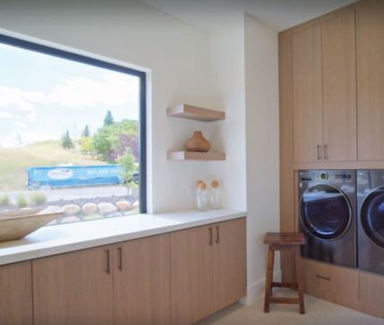 Royal Oaks Circle Organic Modern Laundry Room